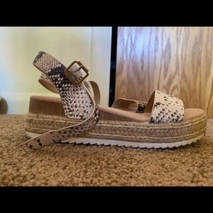 Snakeskin sandals